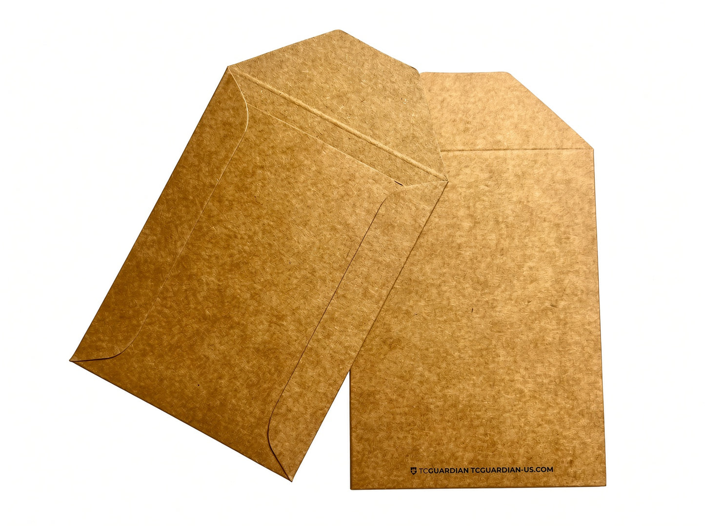Two brown kraft paper envelopes