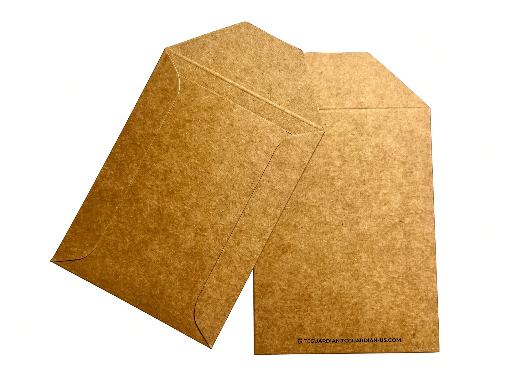 Two brown kraft paper envelopes